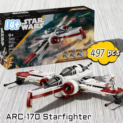 Best seller Galaxy 497PCS 75402 ARC-170 Starfighter Building Blocks Star Battle Model Bricks Toys Ki