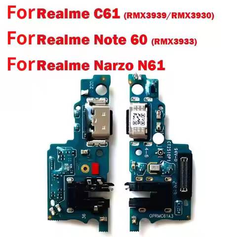 For OPPO Realme C61 / Note 60 / Narzo N61 USB Charging Port Dock Connector Charger Board Microphone 
