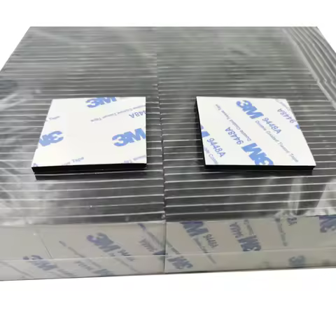 100/120pcs 40x40mm pads, 3mm thick, black eva foam, double sided with 3M 9448 tape