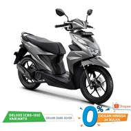 new honda beat deluxe cbs iss sepeda motor - dark slver pontianak