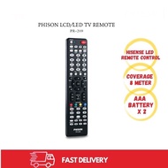 Hisense TV Remote Control Phison PR-209 LCD/LED TV Remote (FOR HISENSE ONLY)