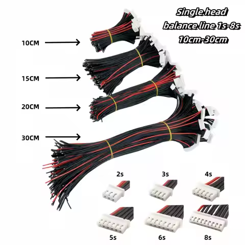 10pcs/lot 1S 2S 3S 4S 5S 6S 7S 8S Lipo Battery Balance Charger Cable IMAX B6 Connector Plug Wire 30 