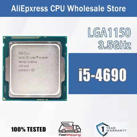 Intel Core i5-4690 3.5GHz 4 Cores 4 Threads 6M 84W i5 4690 Computer CPU Processor Server Package LGA