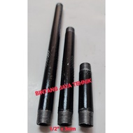 SCH40 SEAMLESS INCH PIPE 1/ 2" x 20cm x 3mm SCH40 SEAMLESS NEPLE PIPE/ 1/2" x 20cm x 3mm