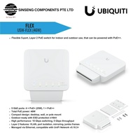Ubiquiti Unifi USW Flex USW-Flex 4 Port Outdoor PoE Switch 5-Port Layer 2 Weatherproof (46W)