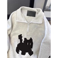 Women's Oversized Half Zipper Sweater Basic Fleece FitPIXEL Sweatshirt Sweatshirt Women Half Zipper 