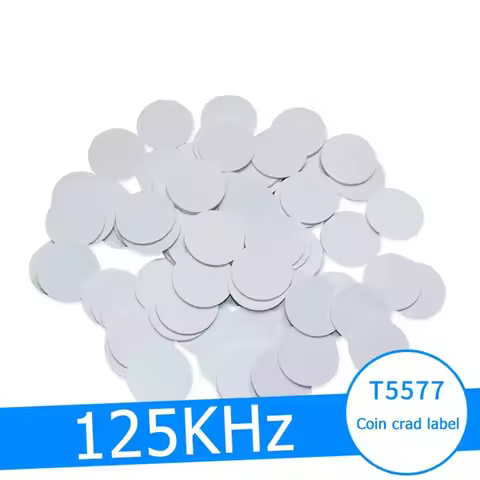 5pcs/10pcs 125 Khz RFID ID Sticker Writable Coin Cards Label EM4305 T5577 Chip For Access Control Re