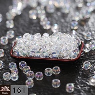 TOHO Japan East Treasure 8/0 Transparent Holographic 3mm Rice Beads DIY Jewelry Materials Loose Bead