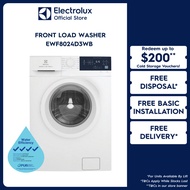 Electrolux EWF8024D3WB 8KG White Front Load Washer UltimateCare 300 HygienicCare 12 Programs EcoInve