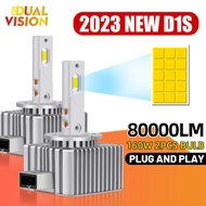 80000Lm D1s LED Bulbs HID D1s D3s D2s D4s D8s D2h 160W Headlight D1r D2r D3r D4r D1c D3c 1: 1 Size