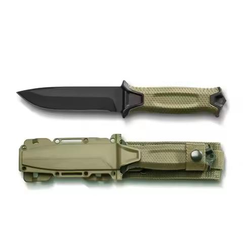 New Outdoor Fixed Knife Top Quality Survival Knives 8Cr13MoV Blade Rubber Handle Utility EDC Tool