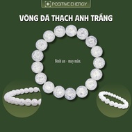 10mm White Quartz Feng Shui Stone Bracelet (Clear Quartz), Meditation Support, Lucky and Peaceful Qu