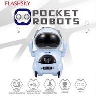 FLASHSKY Pocket Robot, Voice Recognition Smart Robot Talking Interactive Robot, Recording Communicat