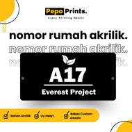 House Number Plate House Number Plate Aesthetic UV Print Number Plate/