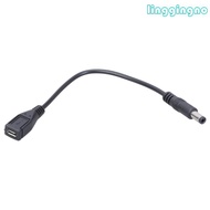 RR 7 9in Micro USB 5Pin Female to DC5525 5521 Power Adapter Wire 22AWG 3A Copper