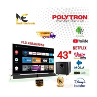 Televisi LED Polytron 43BAG9953 SMART ANDROID TV 43 inch ORIGINAL