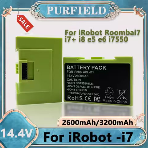 For iRobot Roomba i7 Rechargeable Battery 14.4V 3200mAh For i3 i4 i5 i6 i7 i8 J7 E5 Series Vacuum Cl