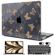 Floral Crystal Protective Case For MacBook Air Pro M2 M1 Chip A2681 A2337 A2338 Air 11 12 13 A2179 A