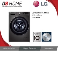 LG FV1414S3B 14kg Front Load Washer with AI Direct Drive™ and TurboWash™360˚ Washing Machine