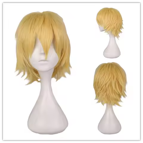 Synthetic Hair Axis Powers Hetalia Tino Vainaminen Style Male Blonde Short Cosplay Wig