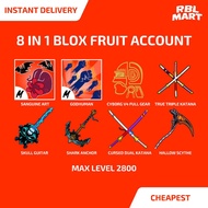 8 in 1 Blox Fruit Account Pc Game