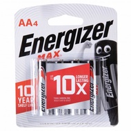 4pcs AA Energizer MAX Alkaline Battery 1.5V
