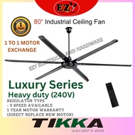 TIKKA/AIND 80 INCH INDUSTRIAL CEILING FAN (ONE YEAR WARRANTY) REMOTE CONTROL TYPE