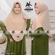 Terlaris Alwira.Outfit Jilbab Instan Size L Original By Alwira