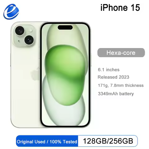 Original iphone 15 128/256GB/512GB 6.1-inch super retina XDR display A16 bionic chip 4800 million pi