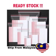 Extra Thick 0.08mm 100pcs Zipper Ziplock Bag from 18x25cm to 25x35cm