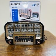 วิทยุ G-Good ชาร์จไฟusb type-c หรือพลังงานแสงได้ G-Good   รุ่น  G168 วิทยุพกพา เครื่องเล่นวิทยุG-Goo