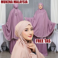 MUKENA MALAYSIA Mukena Dewasa 3 In 1 Traveling Katun Premium