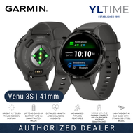 [AECO 2 Years Warranty] Garmin Venu 3S Pebble Gray - GPS Smartwatch with AMOLED Touchscreen Display