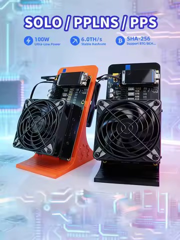 LuckyMinerQaxe++Rev6.1 Bitcoin Miner 6TH/s Open Source Lottery Mining Machine Personal Cryptocurrenc