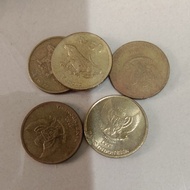 uang koin lama/kuno gambar komodo tahun 1992  50 rupiah