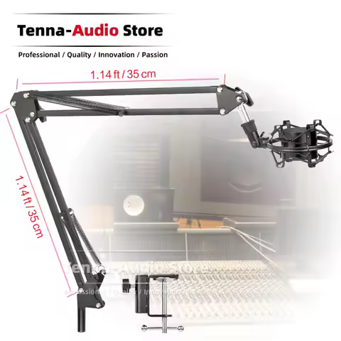 For Behringer C-1 C-3 C-1U C 1 3 C1 C3 Microphone Stand Tabletop Clamp Suspension Mic Boom Arm Shock