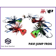 EXP Pavi Jump Frog Ready Stock Fishing Lure Fishing Snakehead Fishing Lure Woodmade EXP