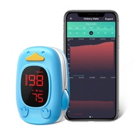 HealthTree Kid Finger Pulse Oximeter Pediatric Oximetro De Dedo SpO2 Pulsioximetro for Baby Child Ch
