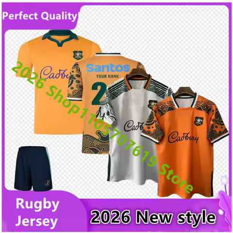 Jersey Wallabies Size:S-5XL 2026/27 Australian Wallabies Home / Training / Indigenous Rugby Jersey -