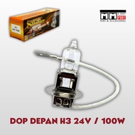 H3 24V/100W FRONT DOP - H3 24V MAIN FOG BULB 100W LED HALOGEN FOGLAMP SUPER BRIGHT