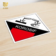 B3 Waste symbol STICKER - KOROSIF