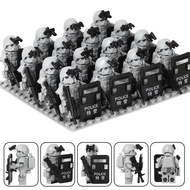 Produk Laris Disyorkan Serasi dengan Lego, Blok Binaan Askar Khas, Figura Polis Khas Hantu, Askar De