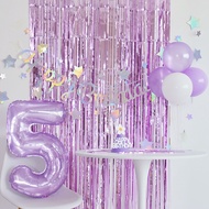 [24h Delivery] 106.6cm Purple Crystal Number Aluminum Film Balloon Children Adult Birthday Party Dec