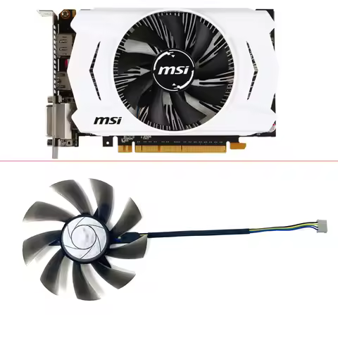 NEW Cooling Fan HA9010H12F-Z 85MM 4PIN For MSI GeForce GTX 950 1060 R7 360 OC Graphics Card Fans