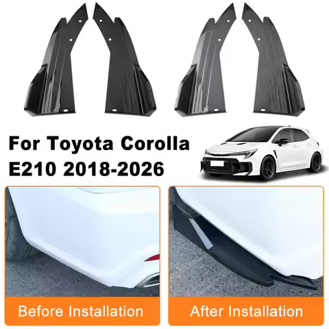 Car Rear Bumper Spoiler Lip Diffuser Side Skirt Splitter Wrap Angle Anti-Crash Protection Trim For T