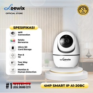 LOEWIX 4MP Indoor Full Color Wireless CCTV Camera - Wifi IP Camera - A1-20BC