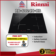 (Free Install) Rinnai | RB-6024H-CB | RB-6024E-CB | 4-zone Electric Hob | Induction Hob | Ceramic Ho