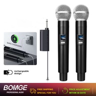 BOMGE BG-262 Karaoke Wireless Microphone UHF Handheld Mike for Party Church Performance Conference