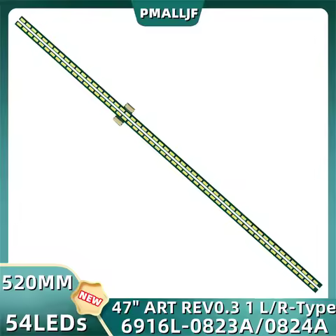 2pcs LED backlight strip For 47PFL6907K/12 47PFL6907T 6916L-0823A 0824A 0890a 0891a 6916L0890a 6916L