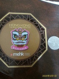 香港 粉紅舞獅頭 徽章 胸章